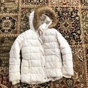 Old navy white winter fashion coat